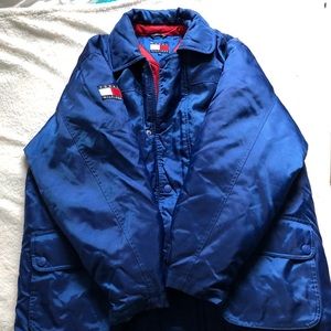 90s Mens Tommy Hilfiger Winter Jacket Missing Hood